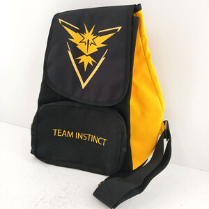 Pokemon Go Team Instinct Backpack Black Yellow Sling Bag Gaming Collectible